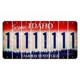 Idaho Scenic Cut License Plate Strips (Set of 8) 1