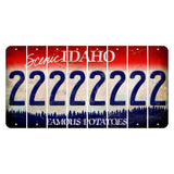 Idaho Scenic Cut License Plate Strips (Set of 8) 2