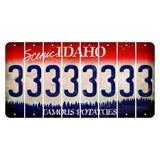 Idaho Scenic Cut License Plate Strips (Set of 8) 3