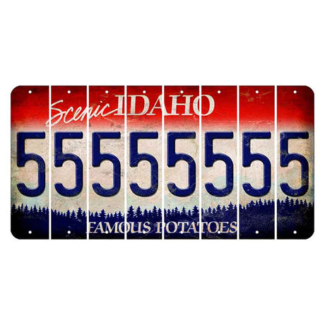 Idaho Scenic Cut License Plate Strips (Set of 8) 5