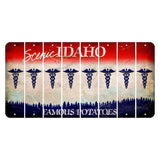 Idaho Scenic Cut License Plate Strips (Set of 8) Caduceus