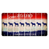 Idaho Scenic Cut License Plate Strips (Set of 8) Donkey