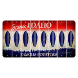 Idaho Scenic Cut License Plate Strips (Set of 8) Surfboard