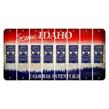 Idaho Scenic Cut License Plate Strips (Set of 8) Tiki