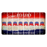 Idaho Scenic Cut License Plate Strips (Set of 8) Republican