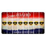 Idaho Scenic Cut License Plate Strips (Set of 8) Emoji - Shades