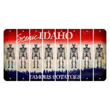 Idaho Scenic Cut License Plate Strips (Set of 8) Skeleton