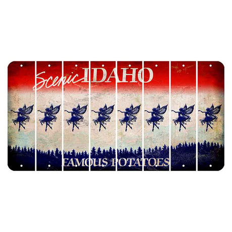 Idaho Scenic Cut License Plate Strips (Set of 8) Fairy