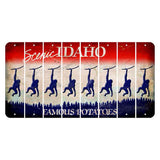 Idaho Scenic Cut License Plate Strips (Set of 8) Monkey