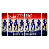 Idaho Scenic Cut License Plate Strips (Set of 8) Cowgirl