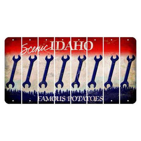 Idaho Scenic Cut License Plate Strips (Set of 8) Wrench