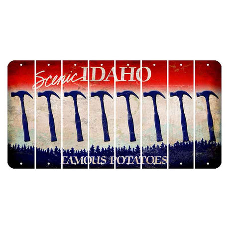 Idaho Scenic Cut License Plate Strips (Set of 8) Hammer