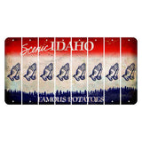 Idaho Scenic Cut License Plate Strips (Set of 8) Praying Hands