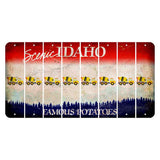 Idaho Scenic Cut License Plate Strips (Set of 8) Cement Truck