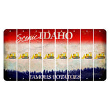 Idaho Scenic Cut License Plate Strips (Set of 8) Dozer