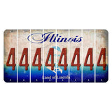 Illinois Abraham Lincoln Cut License Plate Strips (Set of 8) 4