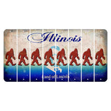 Illinois Abraham Lincoln Cut License Plate Strips (Set of 8) Bigfoot