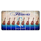 Illinois Abraham Lincoln Cut License Plate Strips (Set of 8) Guitar