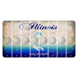 Illinois Abraham Lincoln Cut License Plate Strips (Set of 8) Golfball