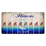 Illinois Abraham Lincoln Cut License Plate Strips (Set of 8) Zodiac Sign - Capricorn