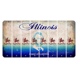 Illinois Abraham Lincoln Cut License Plate Strips (Set of 8) Zodiac Sign - Sagittarius