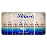Illinois Abraham Lincoln Cut License Plate Strips (Set of 8) Zodiac Sign - Scorpio