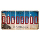 Illinois Skyline Cut License Plate Strips (Set of 8) D