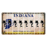 Indiana Bicentennial Cut License Plate Strips (Set of 8) Mermaid