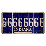 Indiana Blue Cut License Plate Strips (Set of 8) 6
