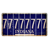 Indiana Blue Cut License Plate Strips (Set of 8) 7