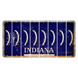 Indiana Blue Cut License Plate Strips (Set of 8) Parenthesis - Right