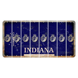 Indiana Blue Cut License Plate Strips (Set of 8) Grenade