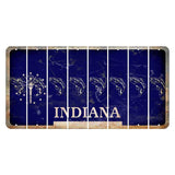 Indiana Blue Cut License Plate Strips (Set of 8) Fish