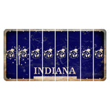 Indiana Blue Cut License Plate Strips (Set of 8) Ladybug
