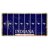 Indiana Blue Cut License Plate Strips (Set of 8) Hummingbird