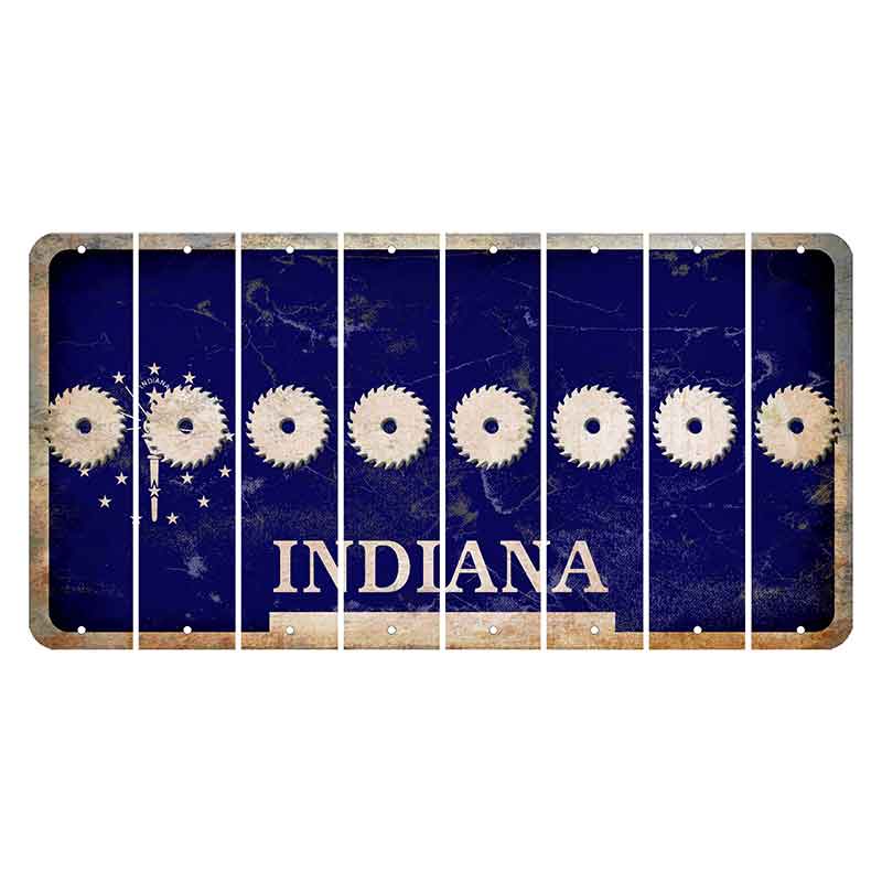 Indiana Blue Cut License Plate Strips (Set of 8) Saw Blade