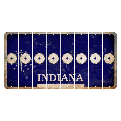 Indiana Blue Cut License Plate Strips (Set of 8) Saw Blade
