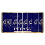 Indiana Blue Cut License Plate Strips (Set of 8) Praying Hands