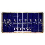 Indiana Blue Cut License Plate Strips (Set of 8) Zodiac Sign - Virgo
