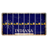 Indiana Blue Cut License Plate Strips (Set of 8) Forklift