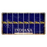 Indiana Blue Cut License Plate Strips (Set of 8) Cement Truck