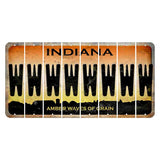 Indiana Amber Wave Cut License Plate Strips (Set of 8) W