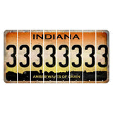 Indiana Amber Wave Cut License Plate Strips (Set of 8) 3