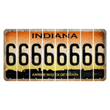 Indiana Amber Wave Cut License Plate Strips (Set of 8) 6