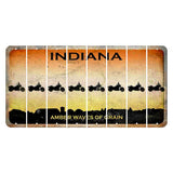 Indiana Amber Wave Cut License Plate Strips (Set of 8) Motorcycle