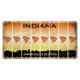 Indiana Amber Wave Cut License Plate Strips (Set of 8) Pizza