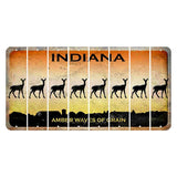 Indiana Amber Wave Cut License Plate Strips (Set of 8) Doe