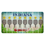 Indiana Recycle Cut License Plate Strips (Set of 8) Pickleball