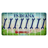 Indiana Recycle Cut License Plate Strips (Set of 8) Wrench
