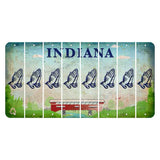 Indiana Recycle Cut License Plate Strips (Set of 8) Praying Hands